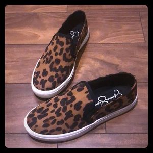 Jessica Simpson Shoes - Size 6 Leopard slip on sneakers Jessica Simpson Shoes - Size 6 Leopard slip on sneakers